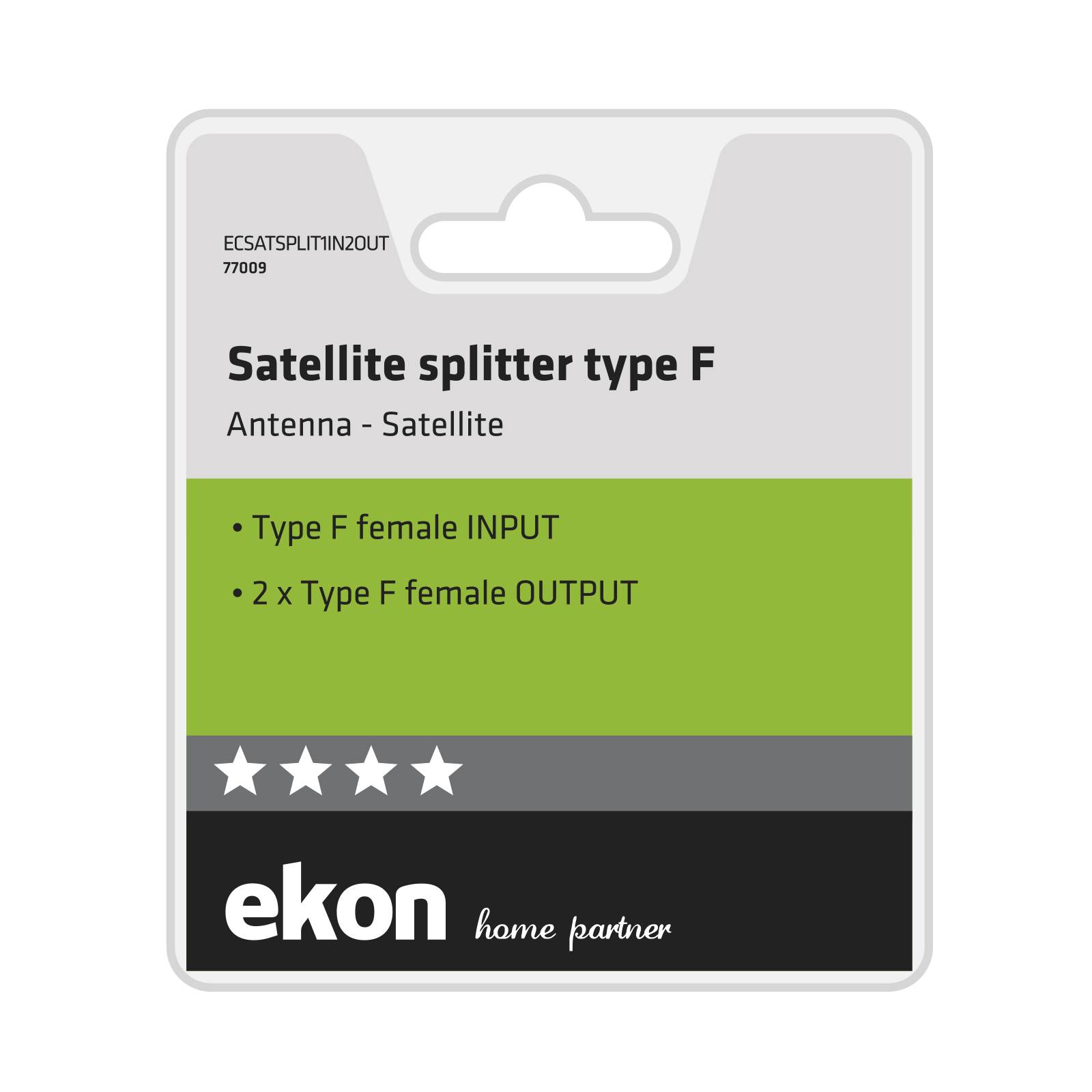 Splitter satellitare Type F 1 input – 2 output-1