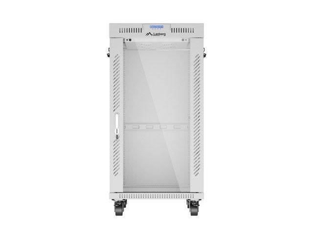 Lanberg 19" 600x800 Rack Einbauschrank Glastür grau - Rack-2