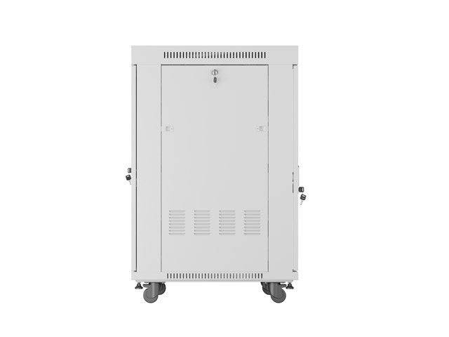 Lanberg 19" 600x800 Rack Einbauschrank Glastür grau - Rack-4