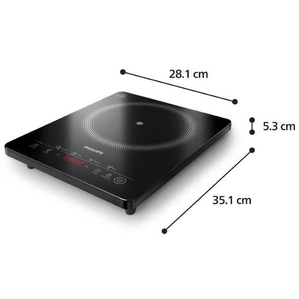 Philips HD5830/90 PIASTRA INDUZIONE HALOPLATE HD5830/90 4 PRESET 2000W 8 LIVELLI