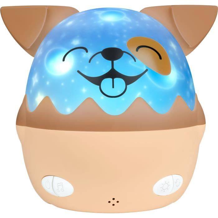 Luce notturna musicale senza fili - BIGBEN - Cane - Proiezione a 360°, 13 film, 8 melodie, Telecomando, Batteria USB-C-2