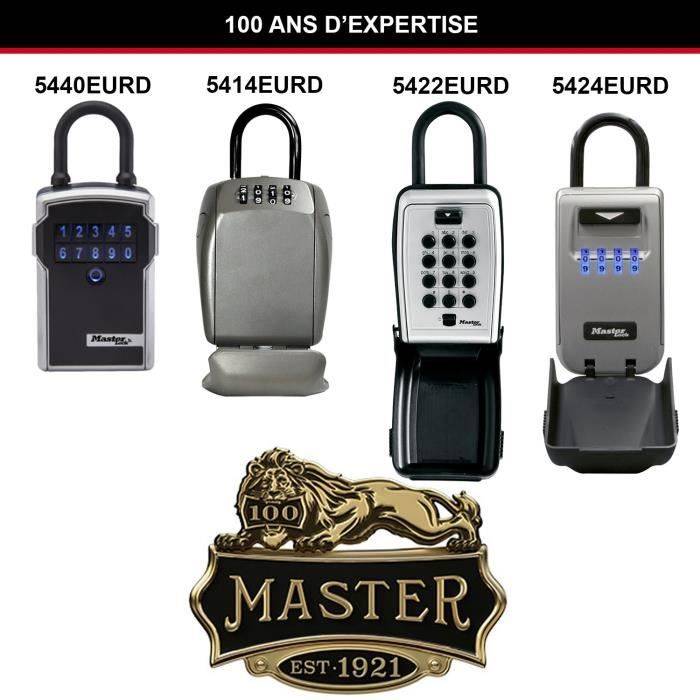 Cassetta di Sicurezza per Chiavi Master Lock 5422EURD Grigio Nero/Grigio Metallo 11,7 x 7,9 x 5 cm (1 Pezzi)-1
