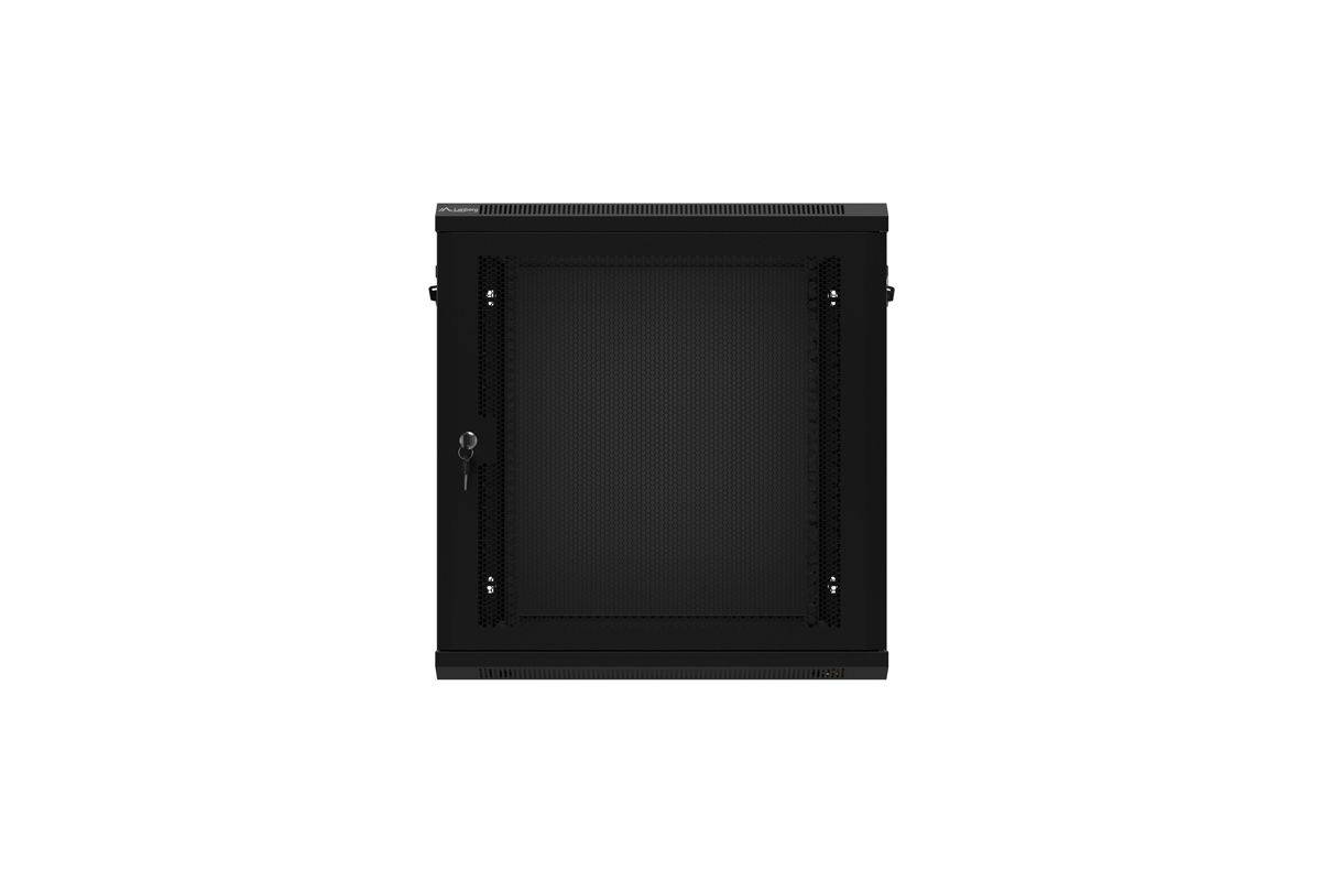 Lanberg 19" 600X450 RACK EINBAUSCHRANK SCHWARZ PERFORIE - Rack (WF01-6412-23B)-1