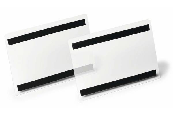 Buste per identificazione Durable Hard Cover con bande magnetiche 210x148 mm in conf. 10 pz - 1198-19