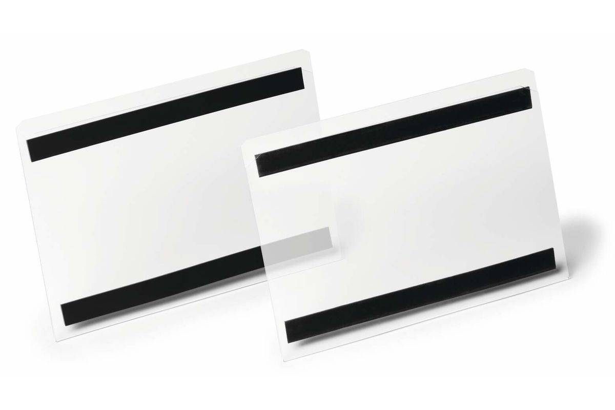 Buste per identificazione Durable Hard Cover con bande magnetiche 210x148 mm in conf. 10 pz - 1198-19-0