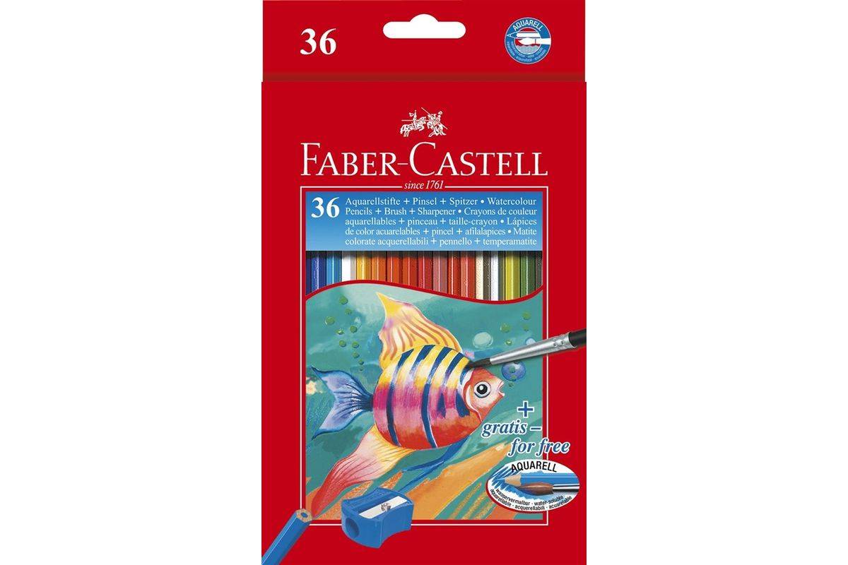 Faber-Castell 114437 matita di grafite 36 pz (Faber-Castell - b?rste og farvet pense)-0