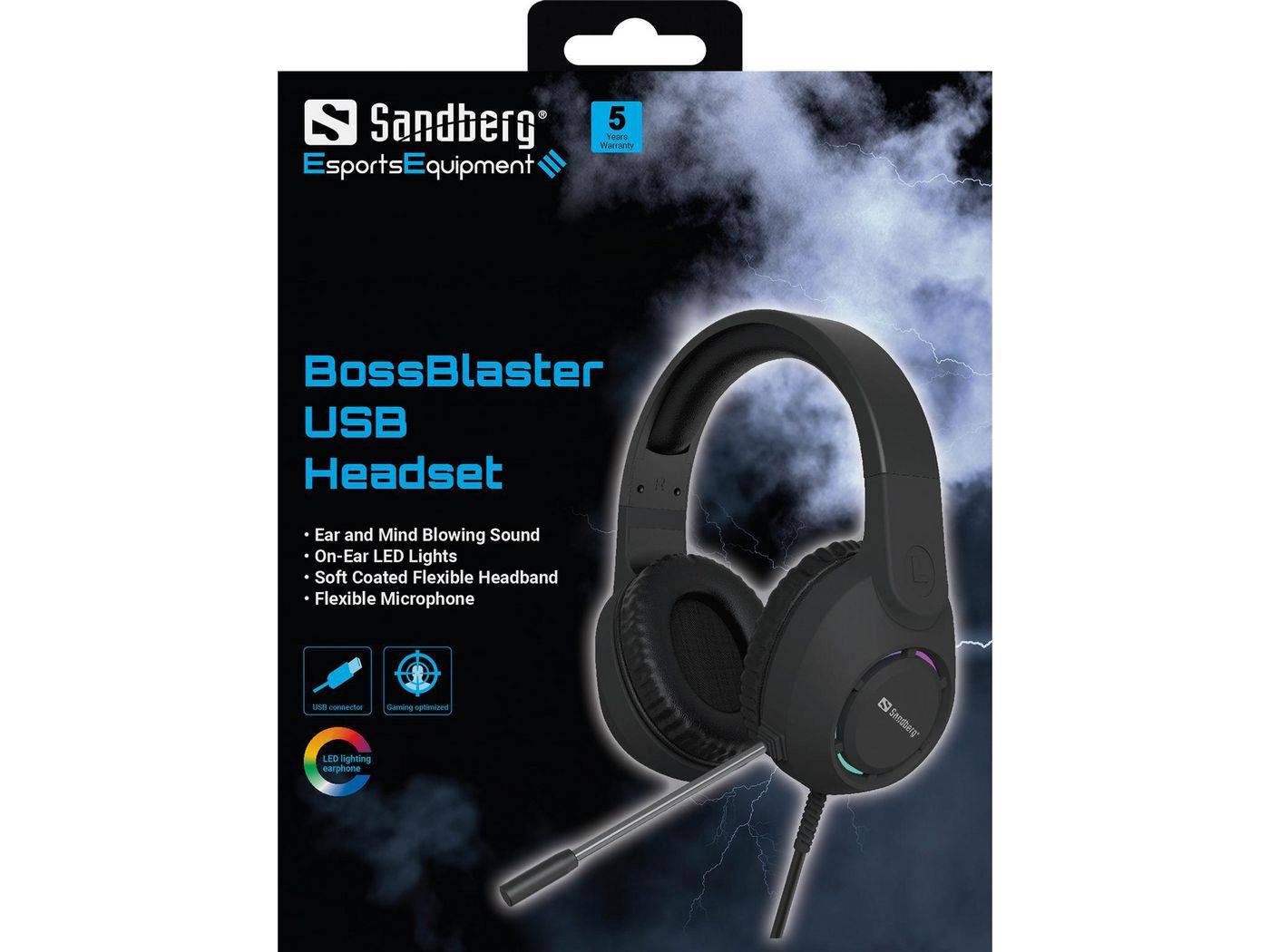 Sandberg 126-49 BossBlaster USB Headset-2
