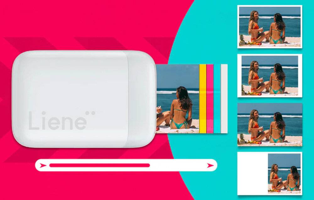 Immagine premio per Liene - KW001-65022 - Liene Pearl 2x3" portatile Fotodrucker (bianco)