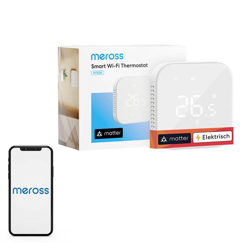 Meross - MTS215MA-EU - Intelligenter WLAN-Thermostat Meross MTS215MA(EU) (Matter)-0