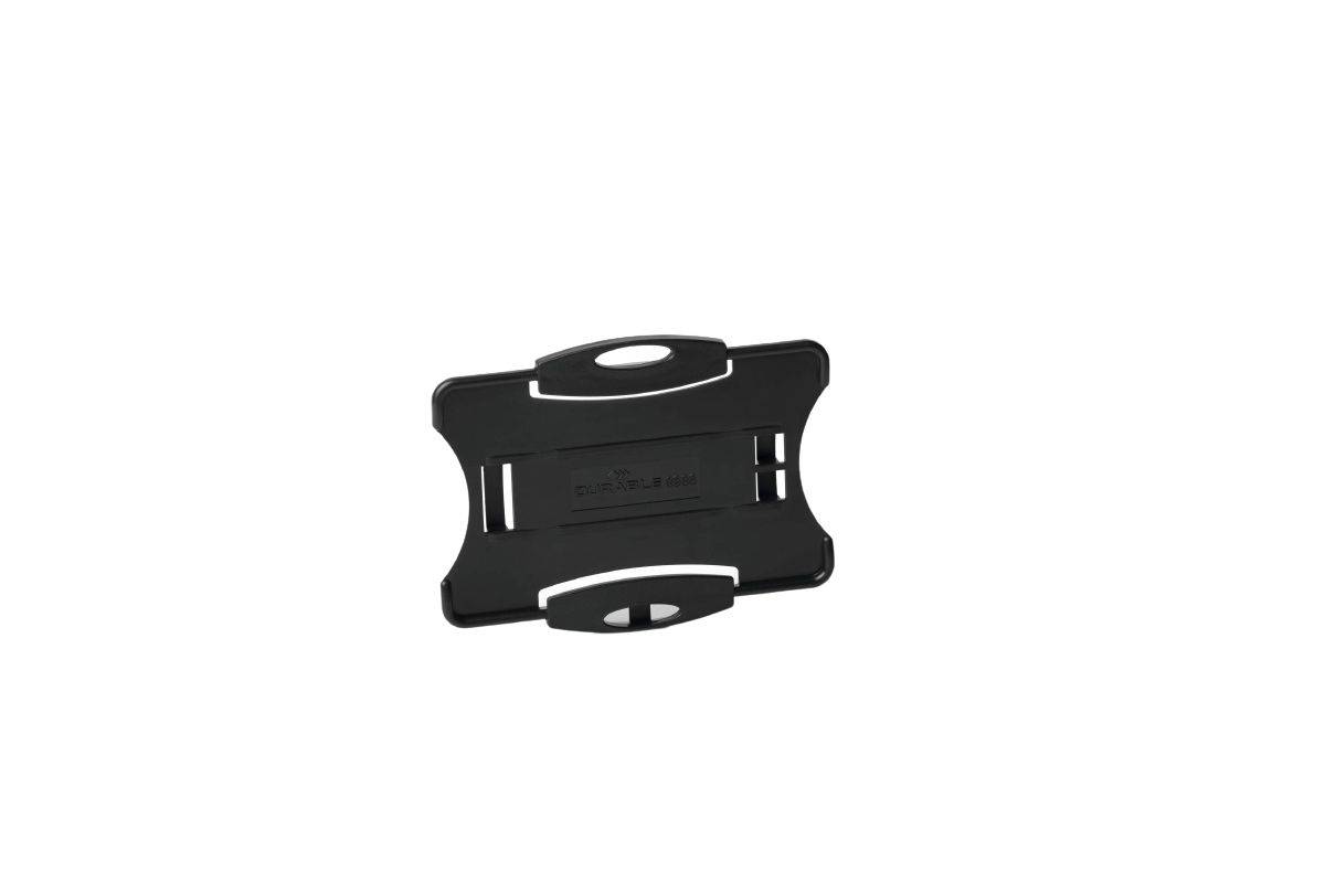 Portabadge Eco Durable - 5,4x8,7 cm - 2 Tessere - 8989-01 (Nero Conf. 10)-0
