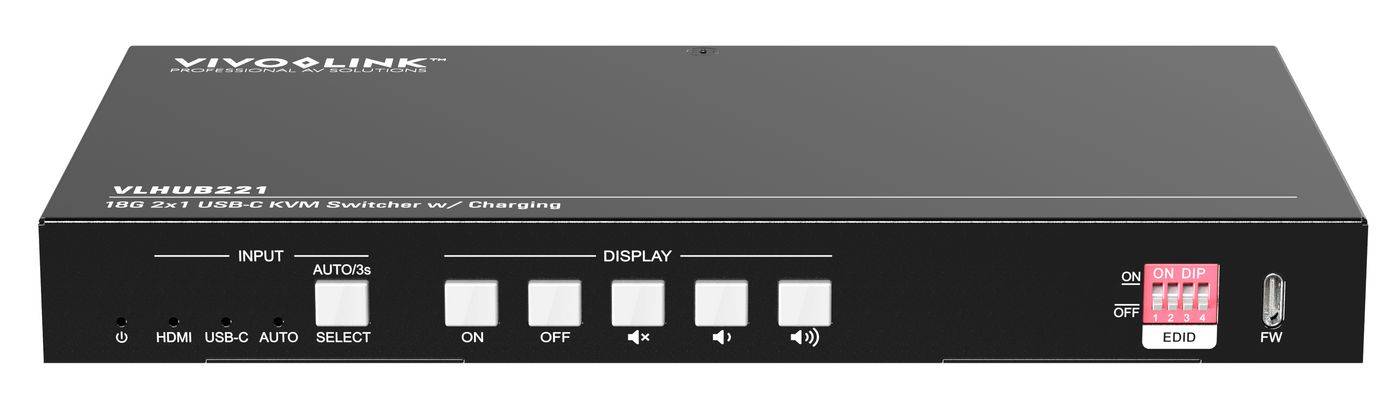 VivoLink 4K Presentation HDMI and USB-C to HDMI+USB3.0 - Digital/Daten (VLHUB221)-2