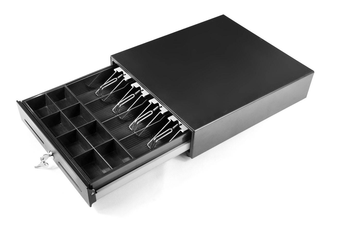 330 mm cash drawer 4B/8C - 330 x 330 x 90 mm - Black - Warranty: 24M-1