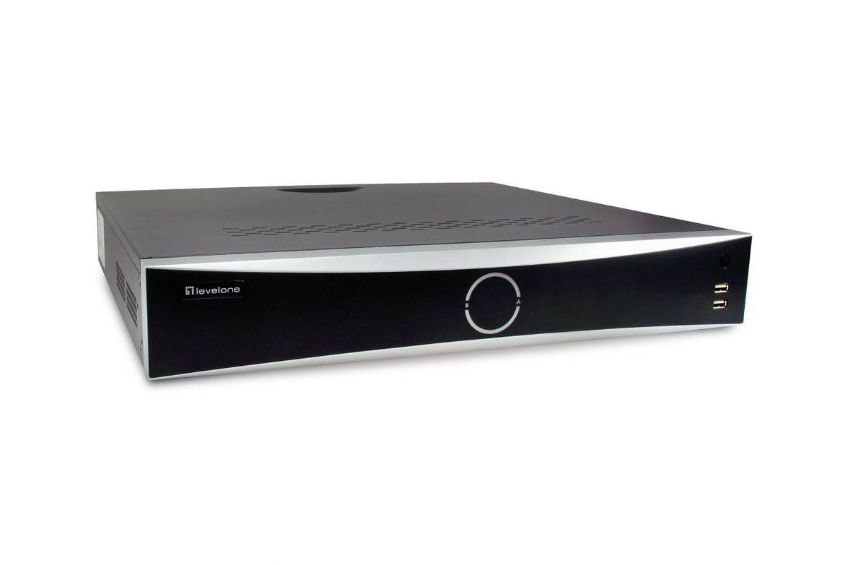 LevelOne NVR-0411 4-Kanal Netzwerk Videorek. PoE H.265 10TB (NVR-0411)-0