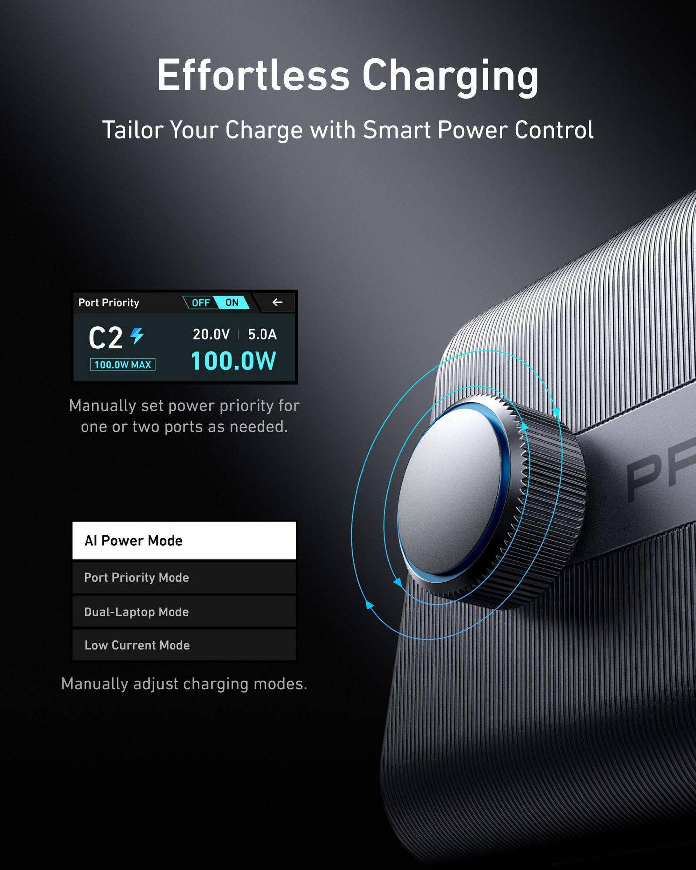Anker Prime - Netzteil - GaNPrime - 250 Watt - 5 A - 6 Ausgabeanschlussstellen (4 x USB-C, 2 x USB) (A2345341)-5