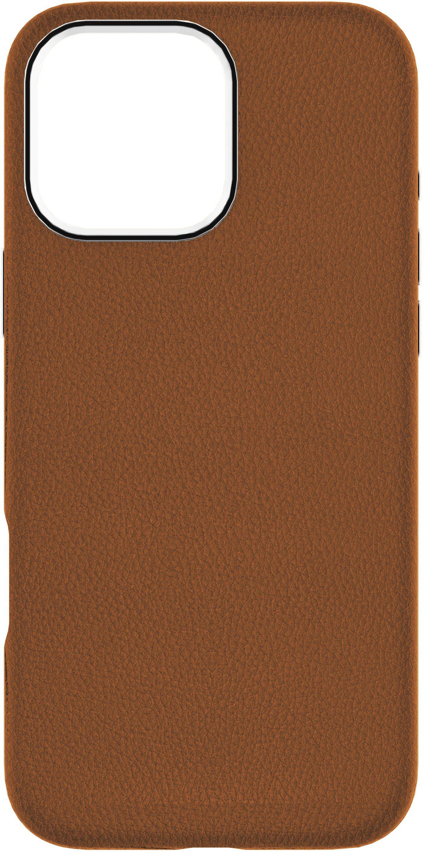 eSTUFF INFINITE VENICE iPhone 16 Pro Brown Leather Magnetic Cover. (ES67160025)-5