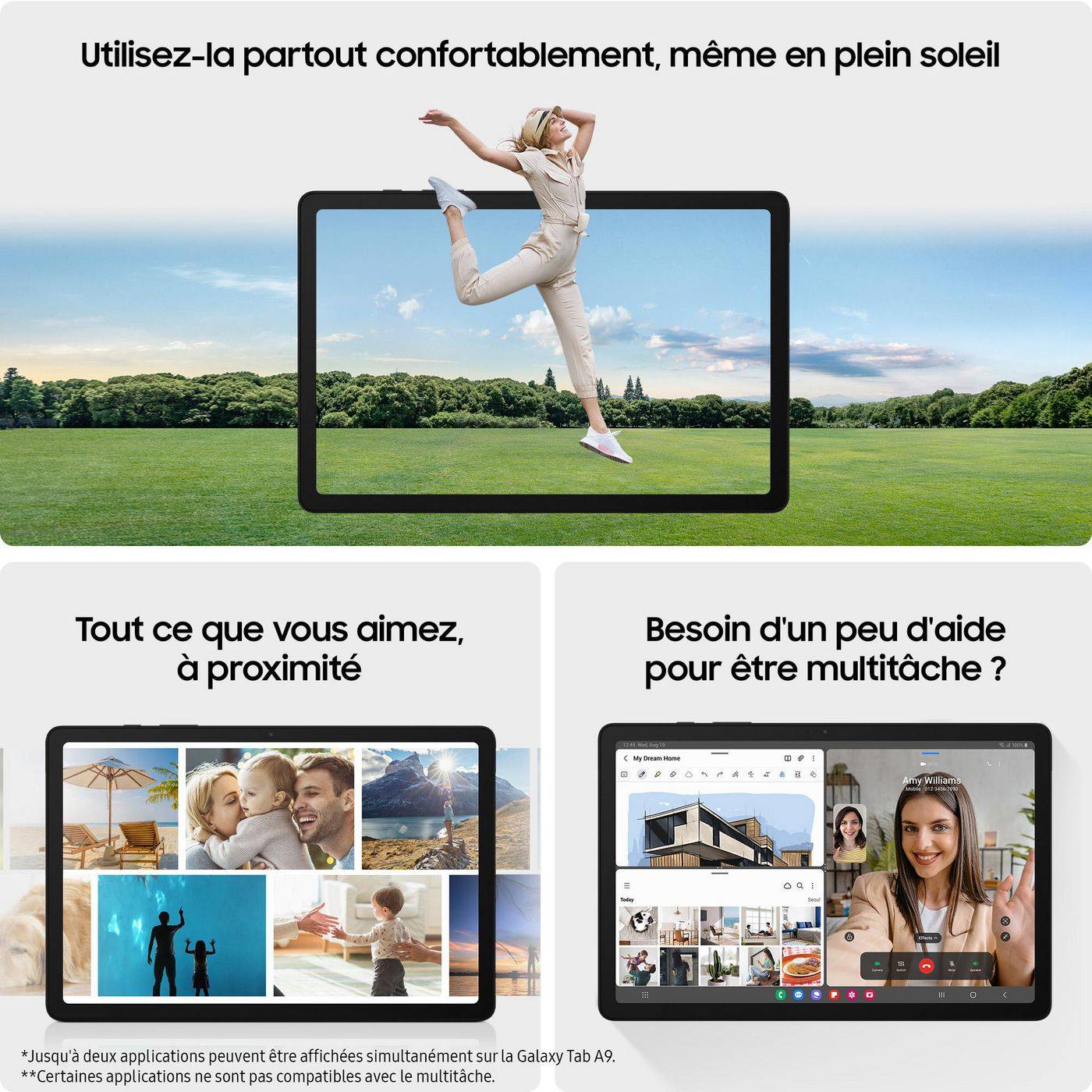Samsung Galaxy tab A9 LTE/4G 64 GB Grigio Tablet Android 22.1 cm (8.7 pollici) ERP A (A - G) 2.2 GHz, 2 GHz MediaTek And-6