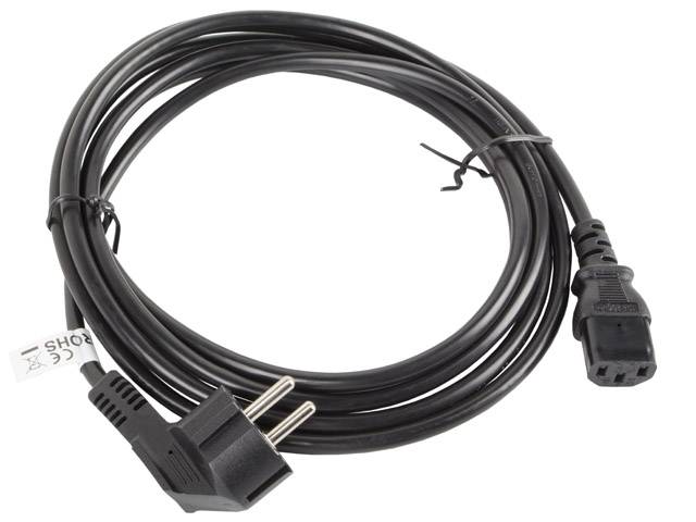 Lanberg CA-C13C-11CC-0030-BK Stromkabel Schwarz 3 m C13-Koppler CEE7/7 (CA-C13C-11CC-0030-BK)-2