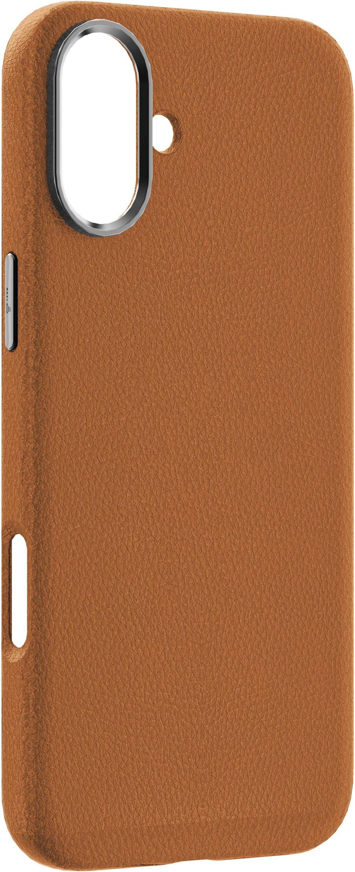 eSTUFF INFINITE VENICE iPhone 16 Brown Leather Magnetic Cover. (ES67160024)-6