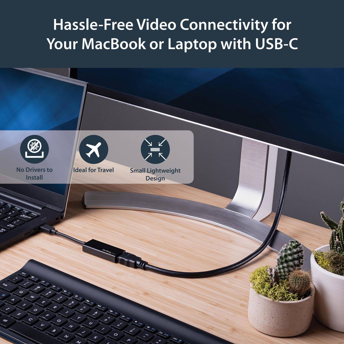 StarTech.com Adattatore video USB-C a HDMI - M/F - Ultra HD 4K CDP2HD-5