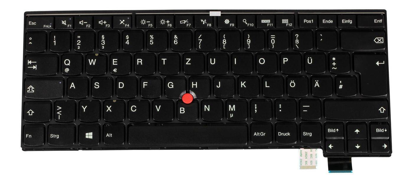 Lenovo 00PA423 Tastiera (Keyboard [GERMAN] - 00PA423, Keyboard, German, - Lenovo, ThinkPad T460s - Warranty: 6M)-0