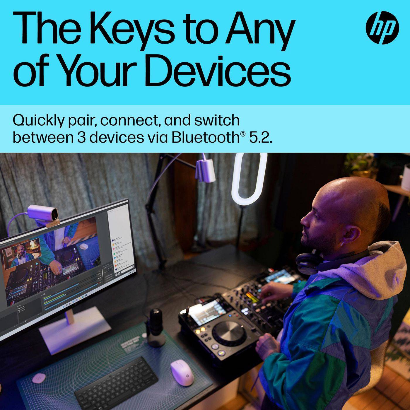 HP Tastiera Bluetooth multi-dispositivo compatta 350 692S8AA#ABZ-4