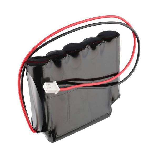 Batteria da 7,2 Volt 2000 mAh per illuminazione di emergenza, formato AA, con uscita cavo da 25 cm su un lato e...