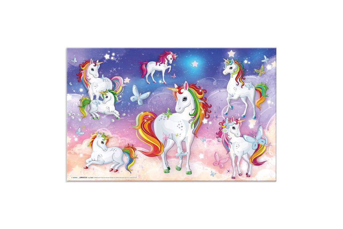 HERMA Schreibunterlage 550 x 350 mm Einhorn (19692)-1