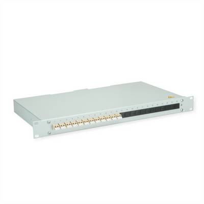 Telegärtner TELEGÄRTNER BASIS eco LWL-Panel mit Kupp Fibra di vetro; 1 U Grigio-0