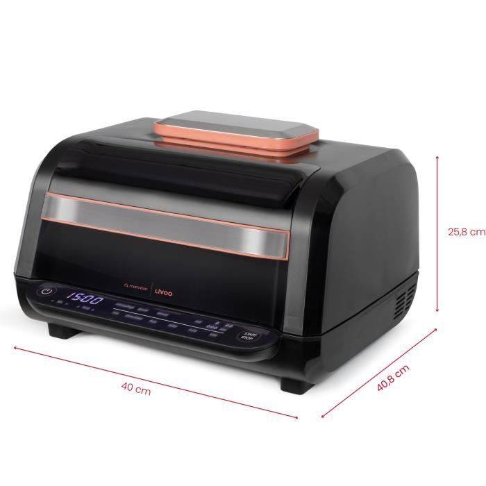 Friggitrice e grill senza olio - LIVOO - Livoo x Marmiton - DOC305 - 6 L - 1500-1700 W - 2 in 1 - 8 programmi - 4 livell-2