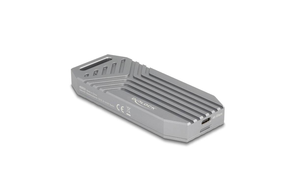 Delock Speichergehäuse - 40 Gbps, tool free - M.2 - M.2 NVMe Card / PCIe (NVMe)-0