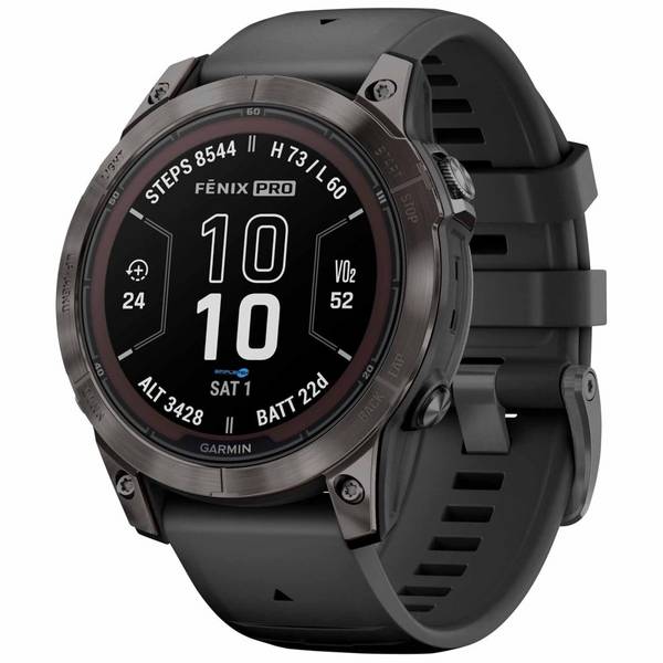 Garmin Fenix 7x Sapphire Solar Edition Carbon Grey Dlc Smartwatch Gps  Titanio