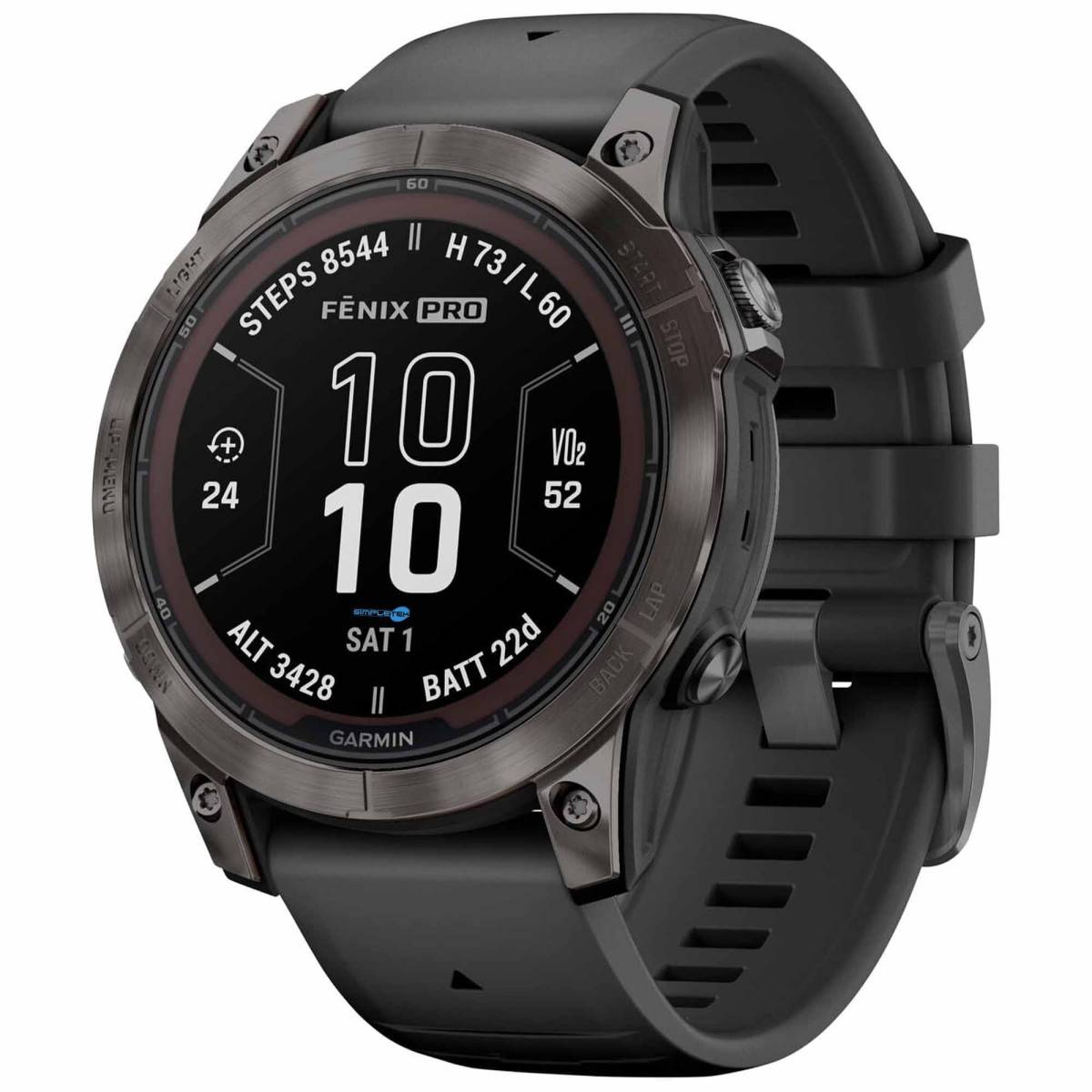 Garmin Fenix 7x Sapphire Solar Edition Carbon Grey Dlc Smartwatch Gps Titanio-0