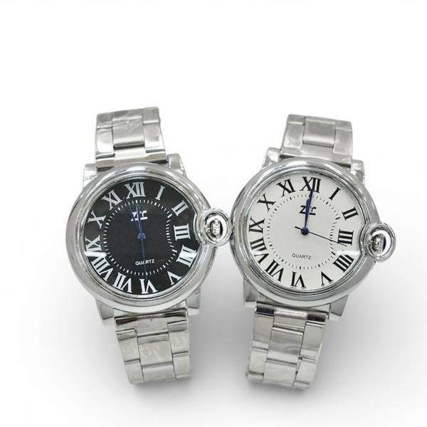 Orologio Da Polso Uomo Classico Numeri Romani Diametro 41mm Acciaio -