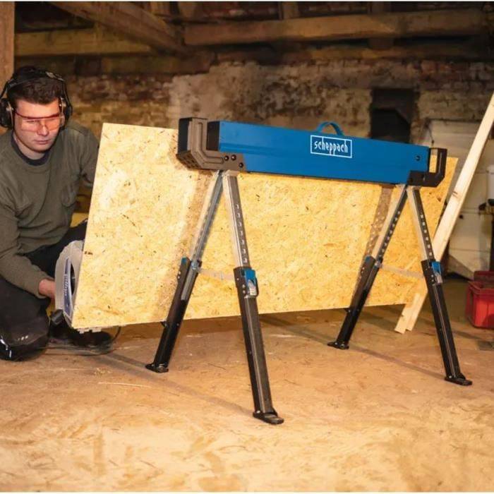Set di cavalletti Scheppach MWB600 Acciaio 82 cm (2 Unità)-2
