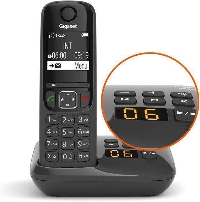 Telefono Senza Fili Gigaset AS690A Nero-1