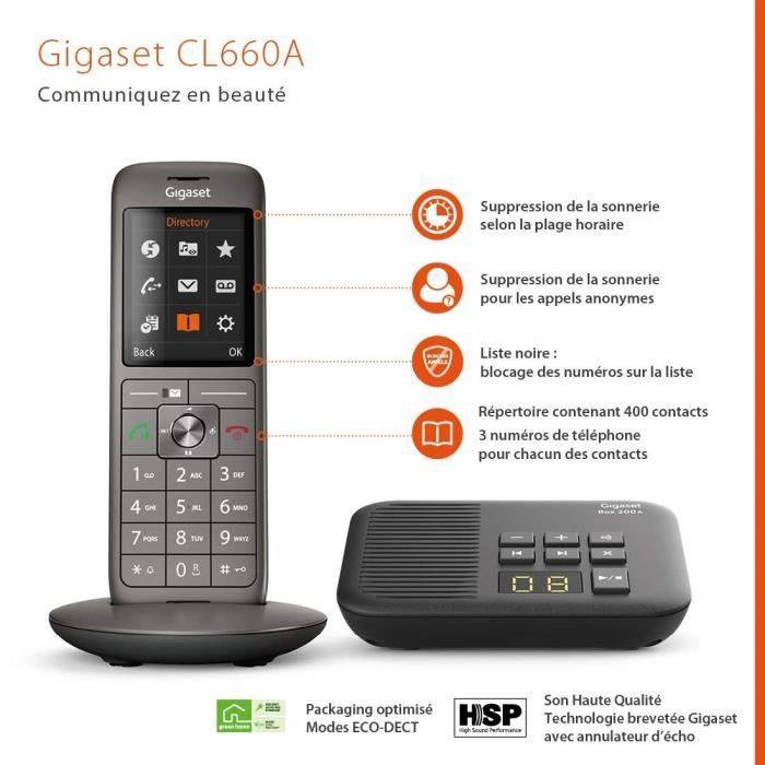 Telefono Senza Fili Gigaset S30852-H2824-N101 Grigio Antracite-1