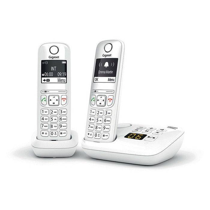 Telefono Senza Fili Gigaset AS690A Duo Bianco-0