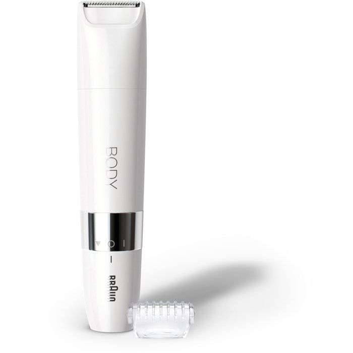 Braun Mini Rifinitore Corpo BS1000, Rifinitore Elettrico Corpo Uomo E Donna, Bianco-0