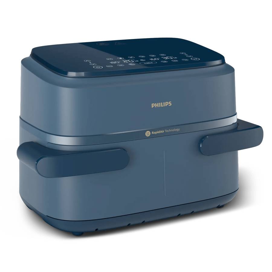 Philips NA156/60 FRIGGITRICE AD ARIA MULTICOOKER 7.1 LITRI DUAL BASKET CON DIVISORIO BLU-0