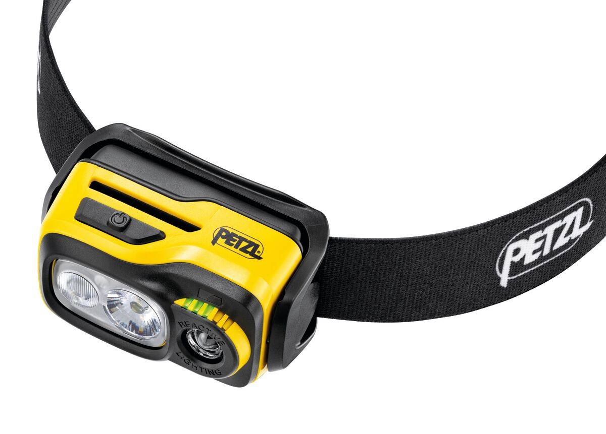 Lampada frontale Petzl E810AB00 SWIFT RL, nera/gialla-3