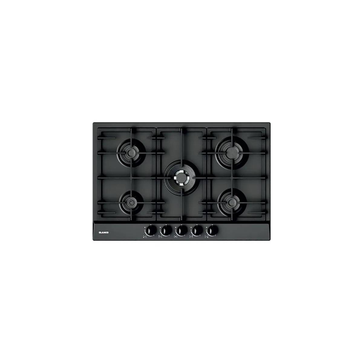 Blanco Exclusive 7X5-5 Piano Cottura A Gas 75 Cm 5 Fuochi Antracite Griglie In Ghisa-0