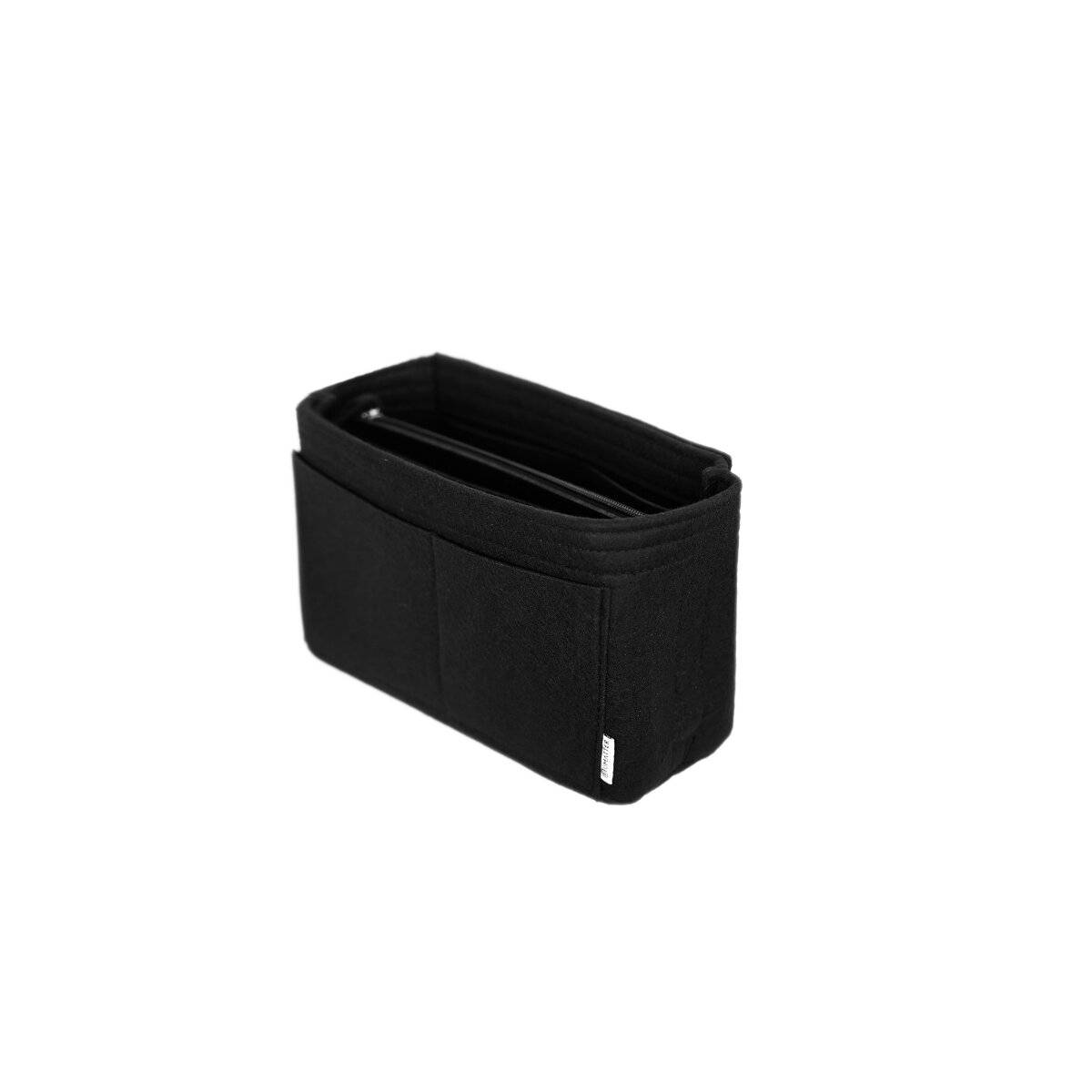 Inserto organizer in feltro per borse con scomparti, nero, taglia S-0