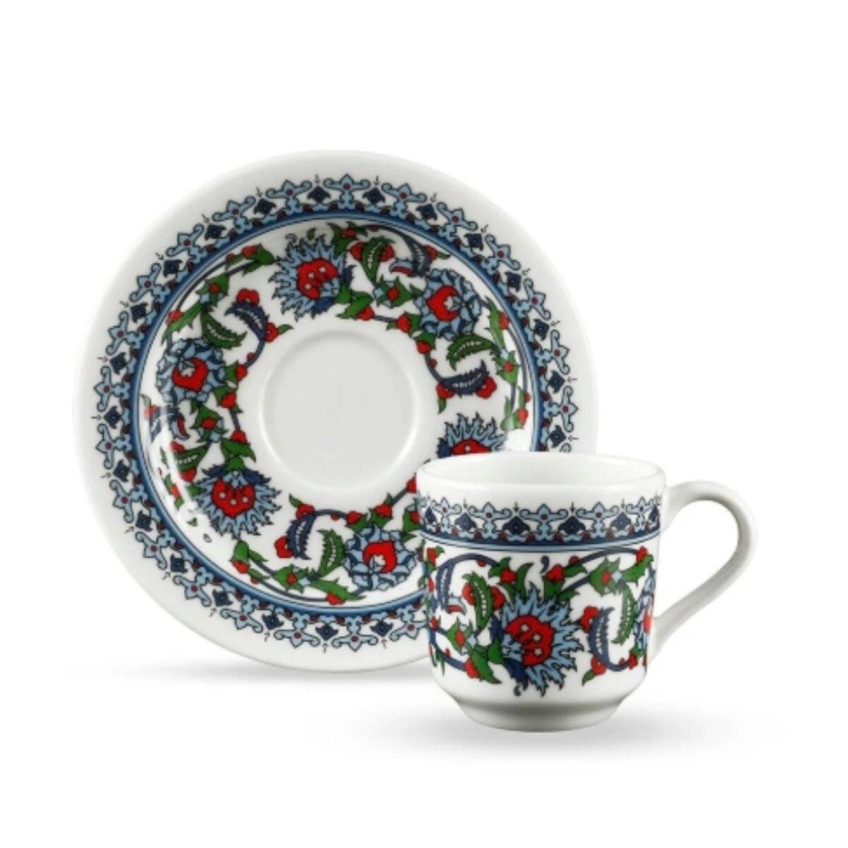 Set di 12 tazzine da moka Korkmaz Topkapi - Design orientale per 6 persone, 70 ml-0