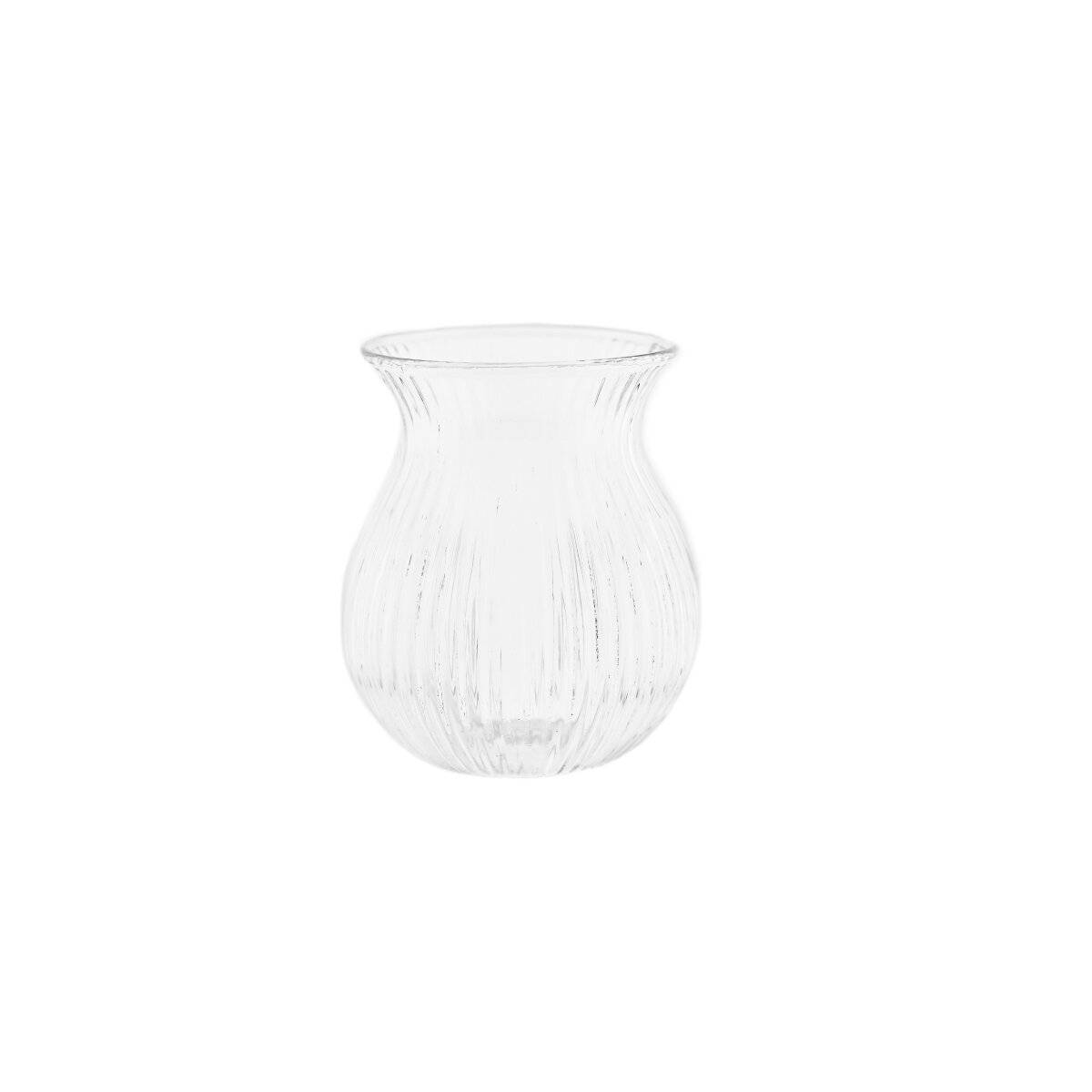Mini bicchieri da tè, 100 ml - set da 6 pezzi con design a coste-1