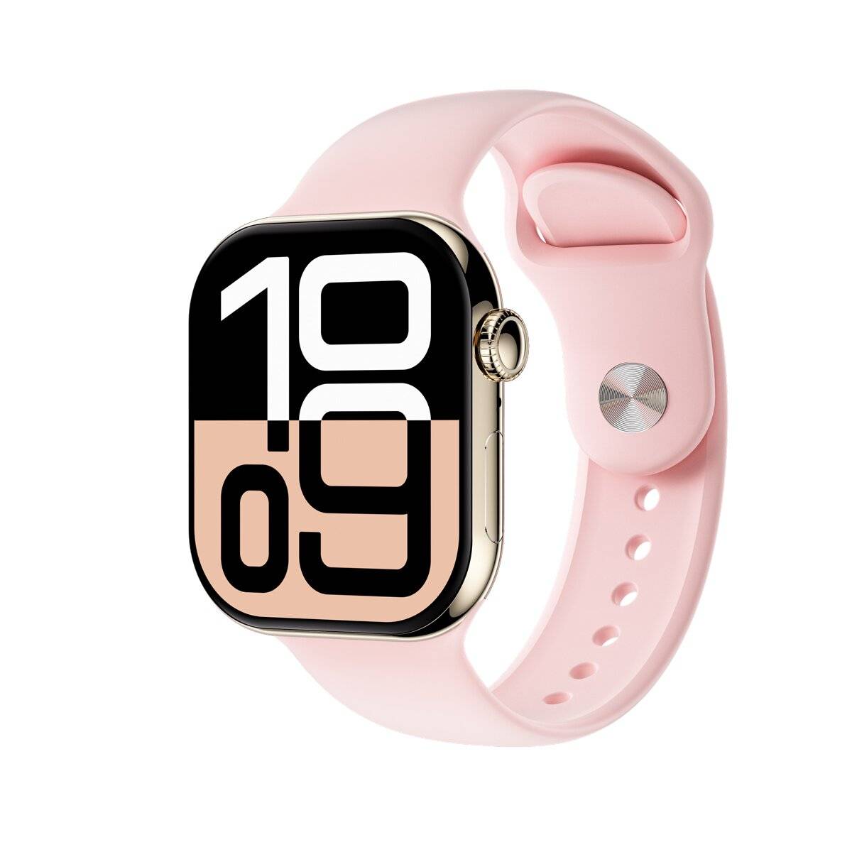 Smartwatch Platinum AMOLED da 1,85 pollici con Bluetooth e fitness tracker, colore oro rosa.-0
