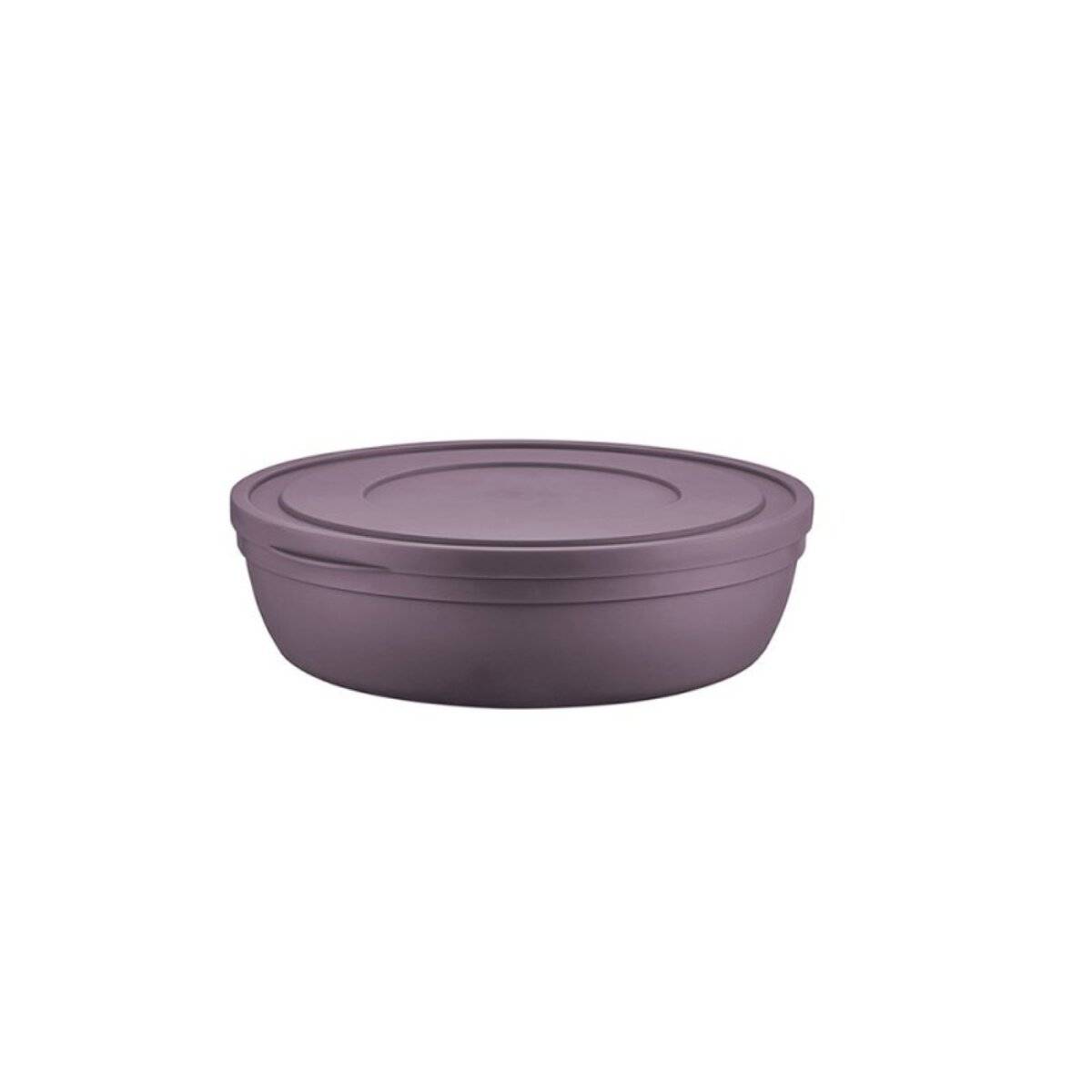 Contenitore piatto con coperchio, 1,0 l - salvaspazio e versatile, viola-0