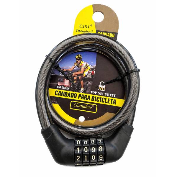Lucchetto per bicicletta, lucchetto a combinazione, lucchetto a cavo con combinazione numerica, 12 mm x 550 mm