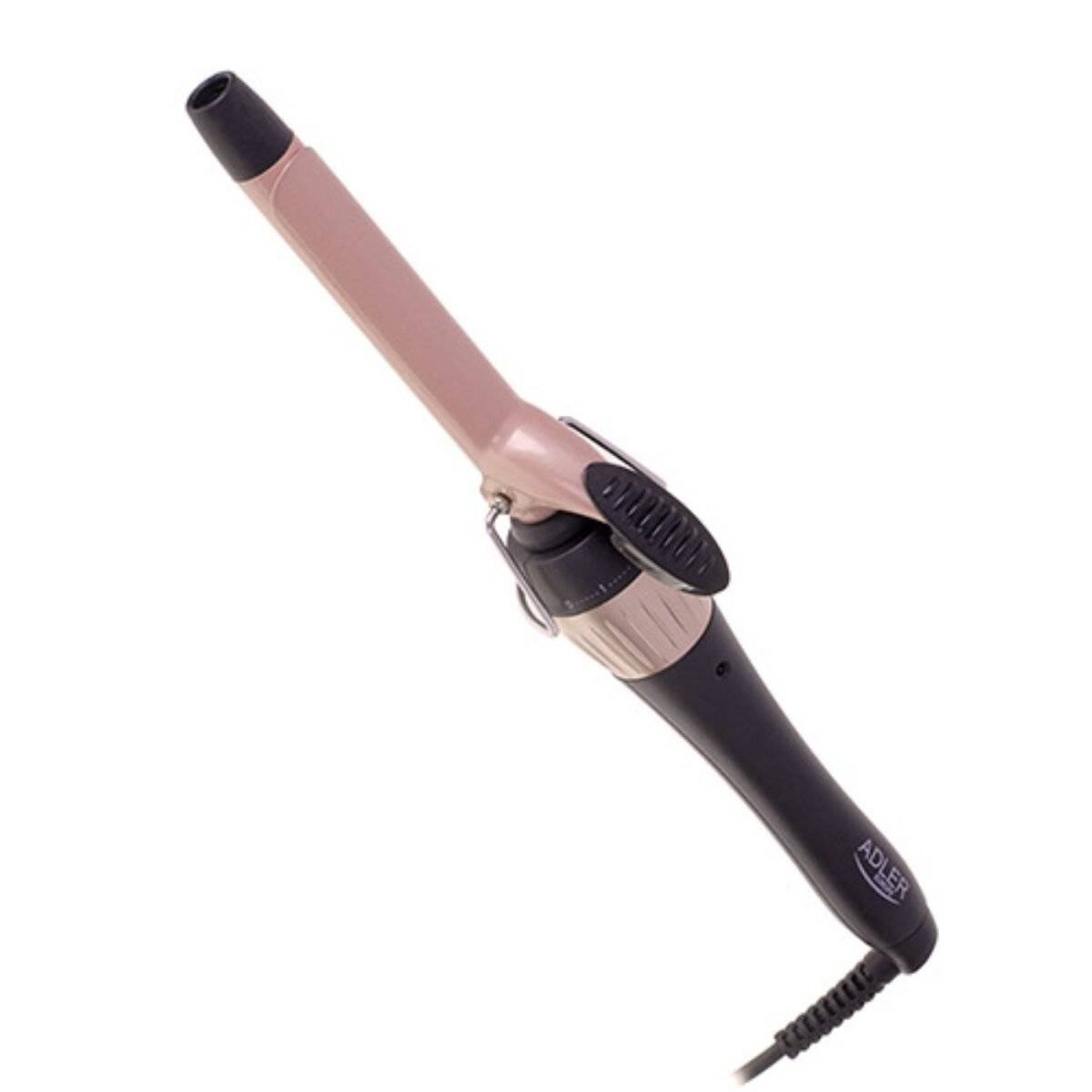Ferro arricciacapelli Adler AD 2116 da 19 mm con rivestimento in ceramica e 4 impostazioni di temperatura.-2