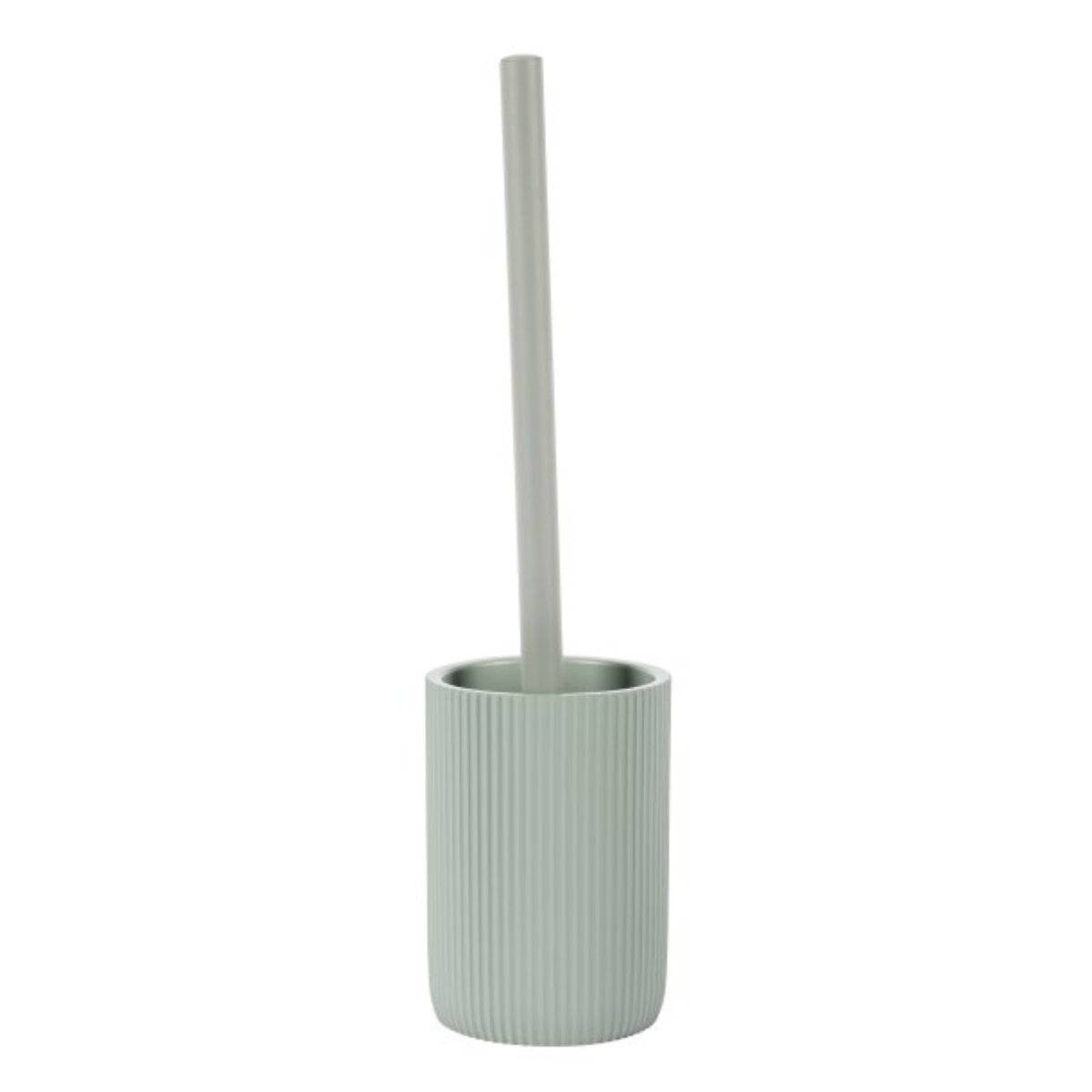 Scopa per WC Samos con manico in acciaio inox - Accessorio bagno moderno, verde menta-0