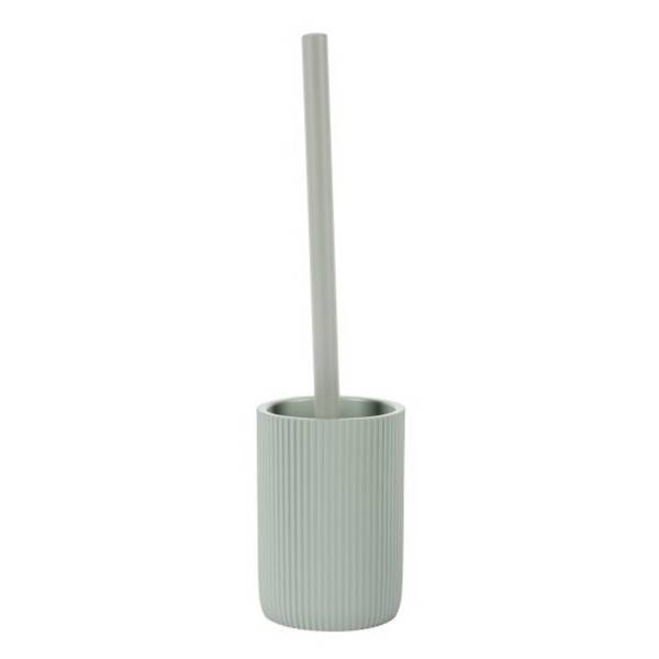 Scopa per WC Samos con manico in acciaio inox - Accessorio bagno moderno, verde menta